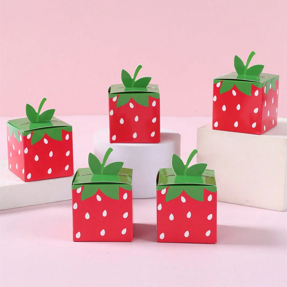 Baby Products Pack - 10Pcs Sweet Fruit Strawberry Theme Paper