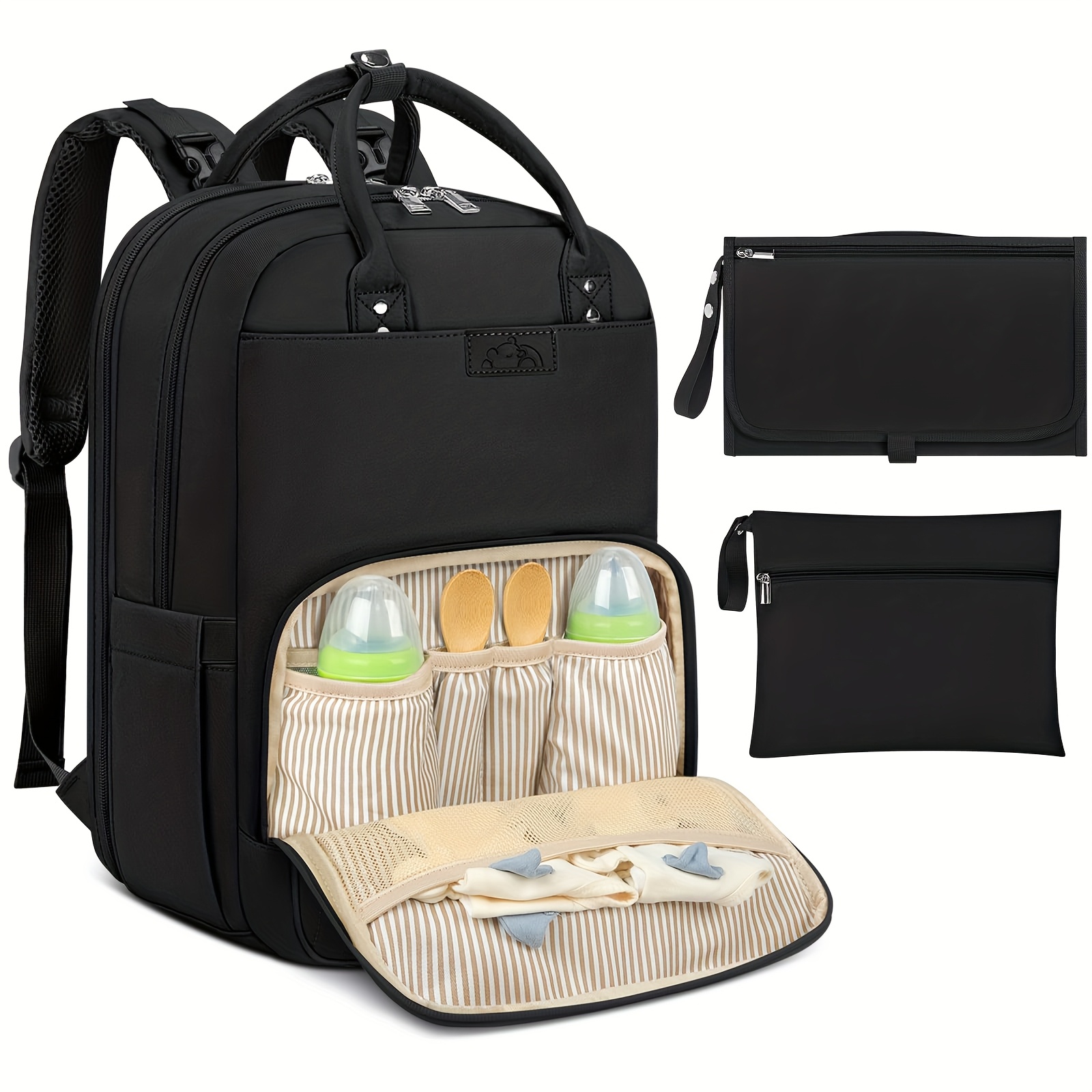 Diaper Bag Backpack - NEWHEY Changing Bag Backpack with Portable