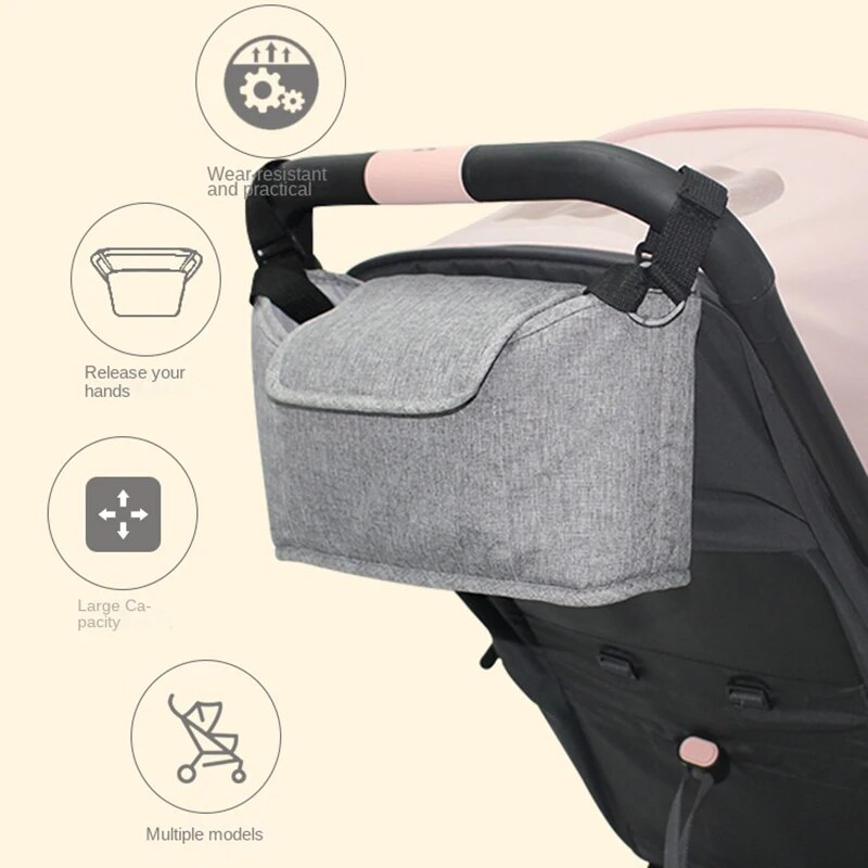 Baby Stroller Hanging Bags Mom - огляд і ціна Diaper Bag Backpack
