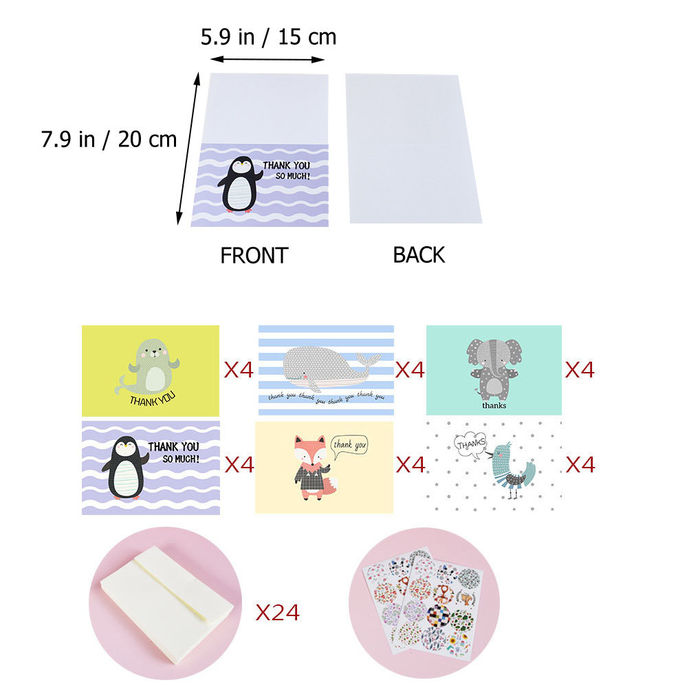 24 Sets Thank You Cards Bulk B - огляд і ціна Baby Products Gift Card